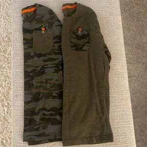 Triumph Tragedy Set of Two Long Sleeve T-Shirts Size M (10/12) EUC